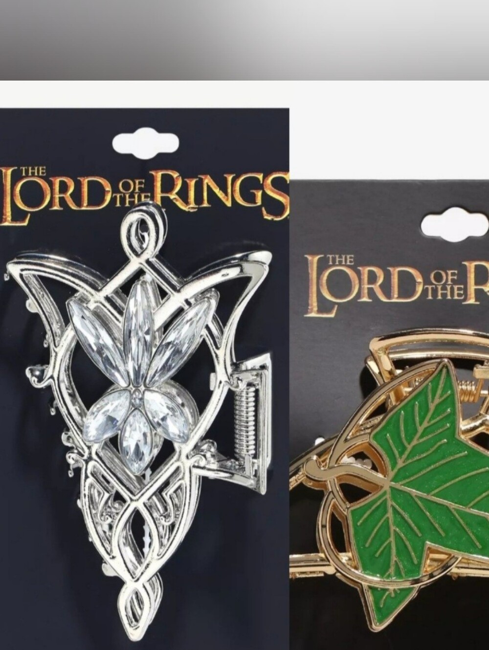 Hot Topic Metal Lord Of The Rings Evenstar Fellowship Leaf Hair Clip Bundle